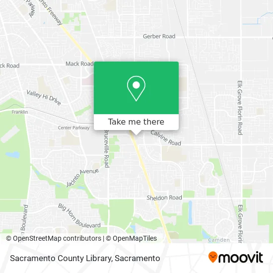 Sacramento County Library map