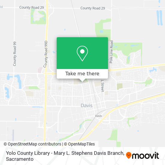 Yolo County Library - Mary L. Stephens Davis Branch map