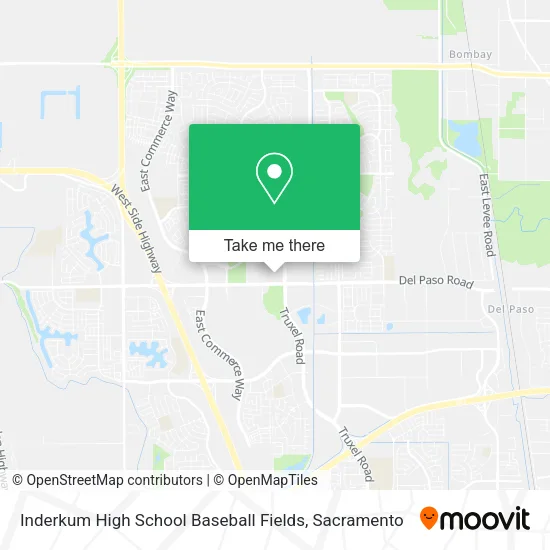 Mapa de Inderkum High School Baseball Fields