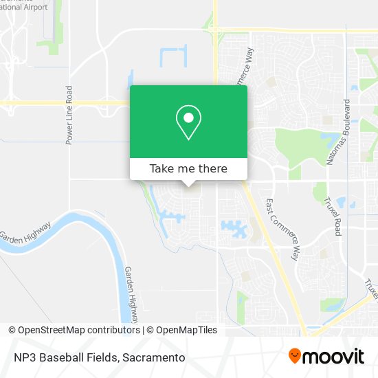 NP3 Baseball Fields map