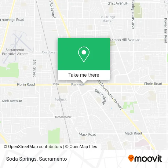 Mapa de Soda Springs