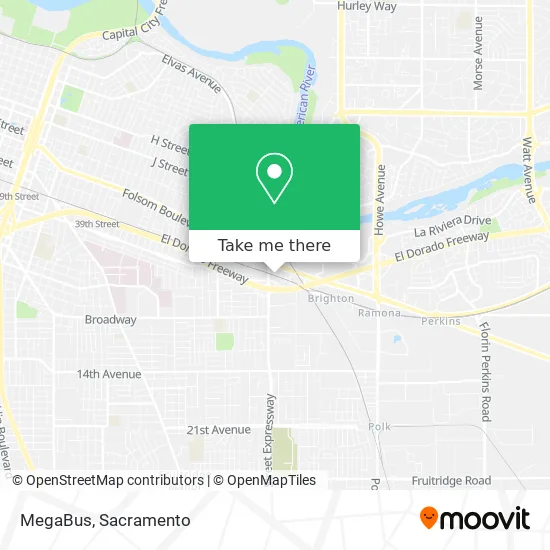 Mapa de MegaBus