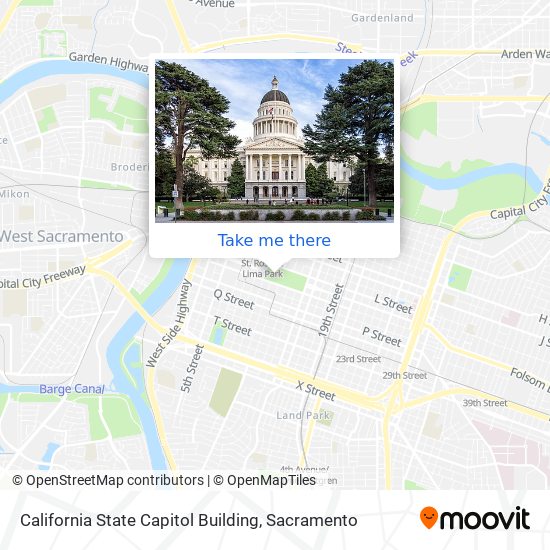 California State Capitol Building map