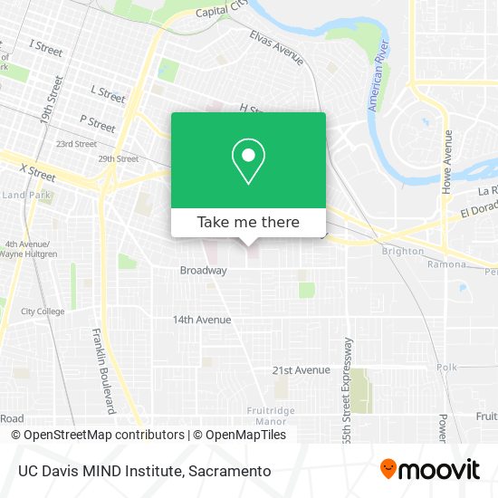 UC Davis MIND Institute map