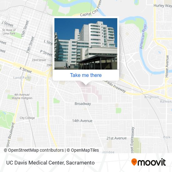UC Davis Medical Center map