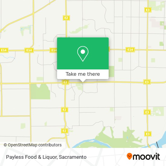 Mapa de Payless Food & Liquor