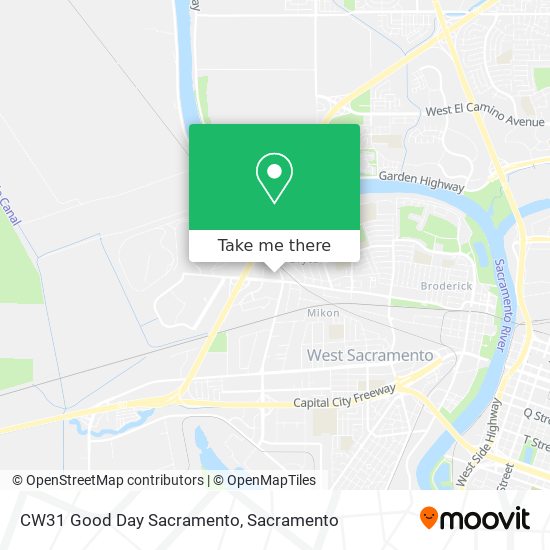 Mapa de CW31 Good Day Sacramento