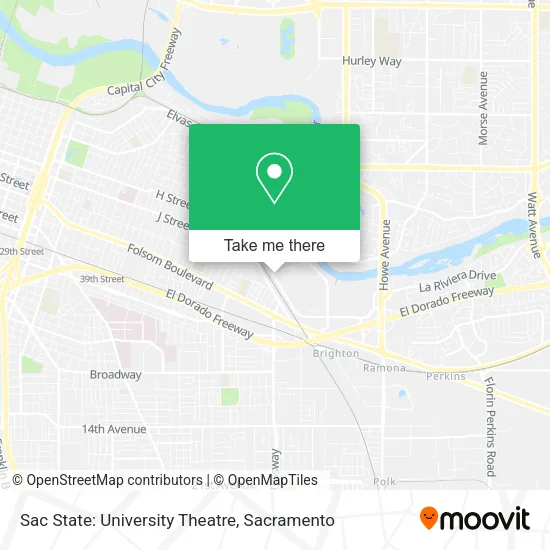 Mapa de Sac State: University Theatre