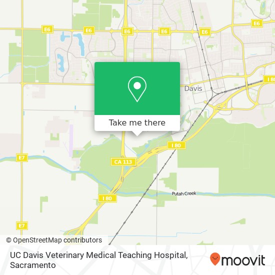 UC Davis Veterinary Medical Teaching Hospital map