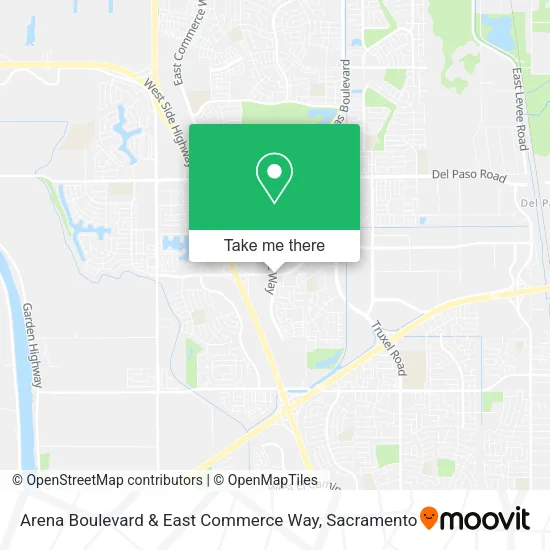 Mapa de Arena Boulevard & East Commerce Way
