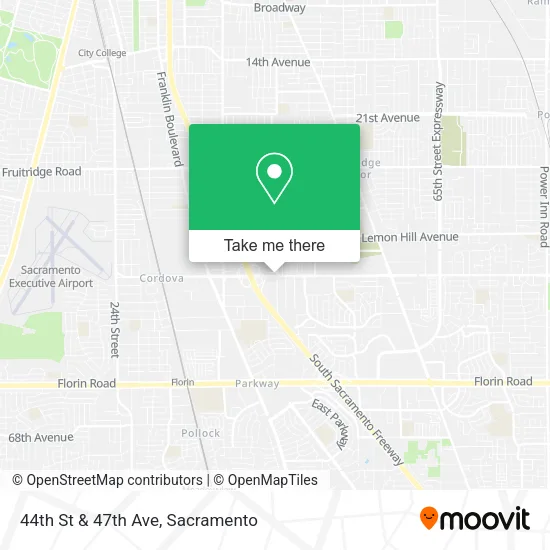 44th St & 47th Ave map