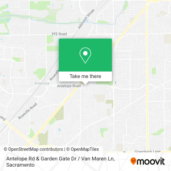 Mapa de Antelope Rd & Garden Gate Dr / Van Maren Ln