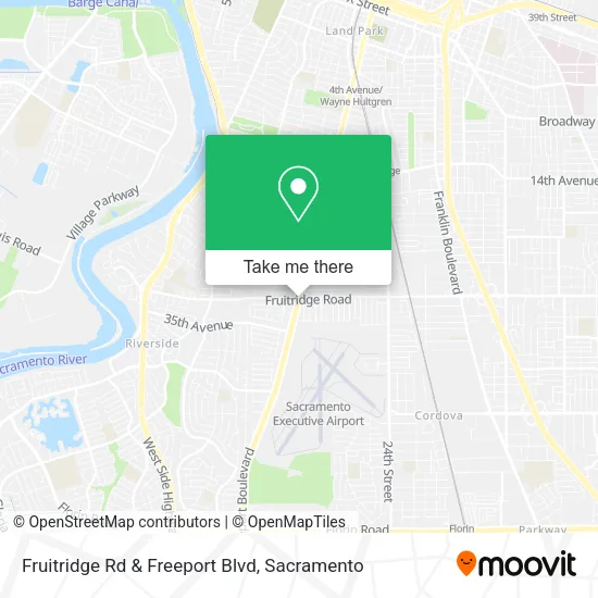 Mapa de Fruitridge Rd & Freeport Blvd