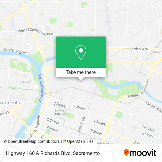 Mapa de Highway 160 & Richards Blvd