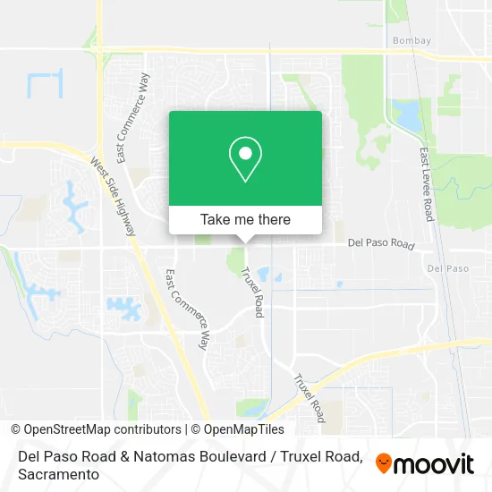 Mapa de Del Paso Road & Natomas Boulevard / Truxel Road