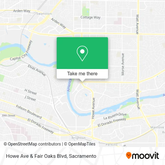 Mapa de Howe Ave & Fair Oaks Blvd