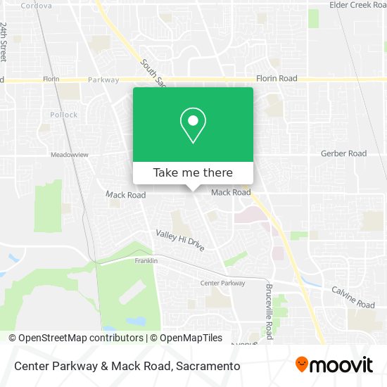 Mapa de Center Parkway & Mack Road