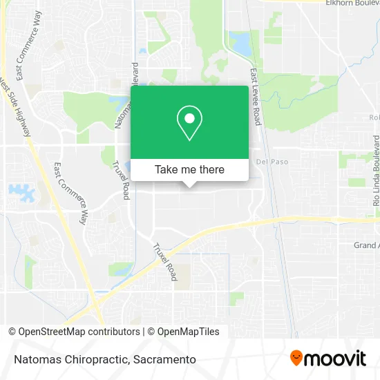 Natomas Chiropractic map