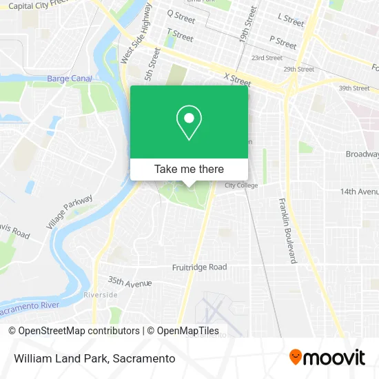 William Land Park map
