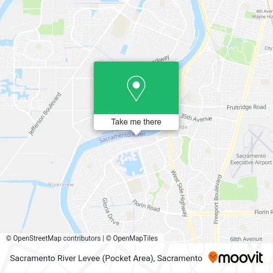 Mapa de Sacramento River Levee (Pocket Area)