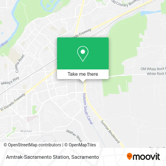 Mapa de Amtrak-Sacramento Station