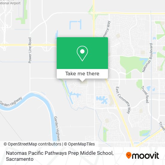 Natomas Pacific Pathways Prep Middle School map