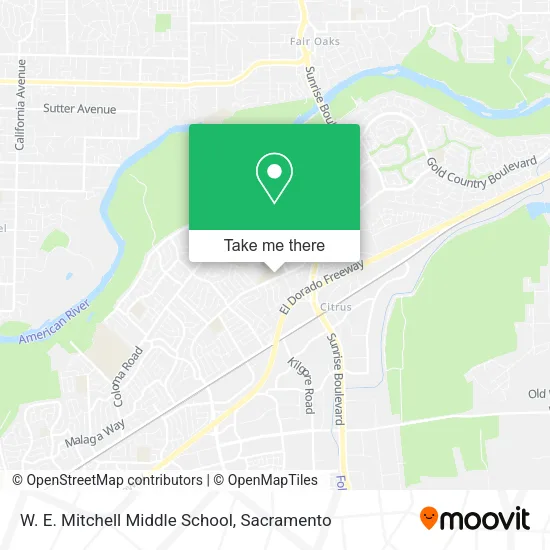 Mapa de W. E. Mitchell Middle School