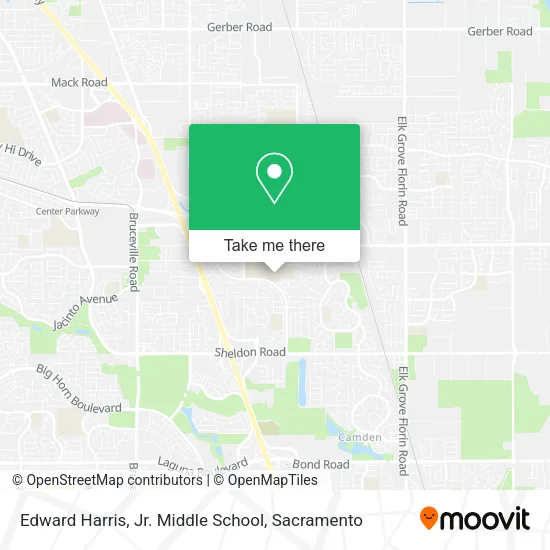 Edward Harris, Jr. Middle School map