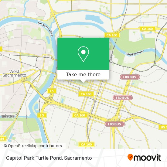 Capitol Park Turtle Pond map