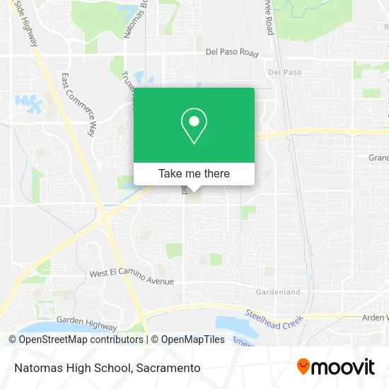Mapa de Natomas High School