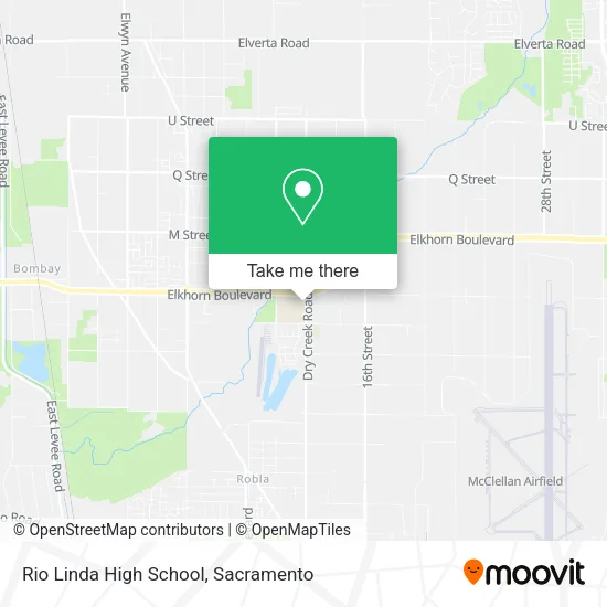 Mapa de Rio Linda High School