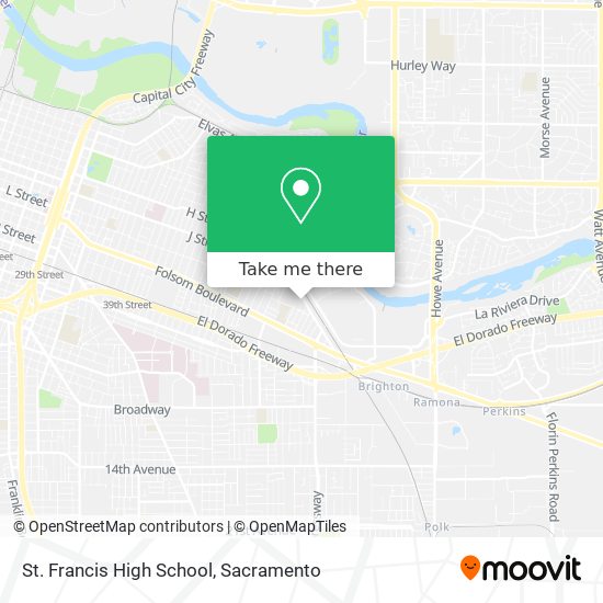 St. Francis High School map