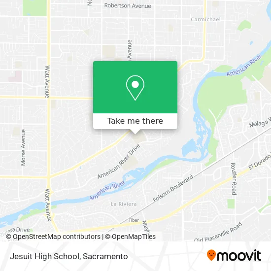 Mapa de Jesuit High School