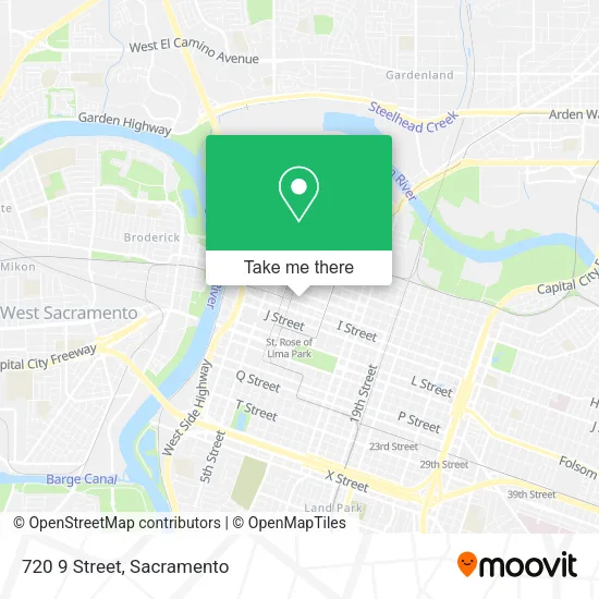 Mapa de 720 9 Street