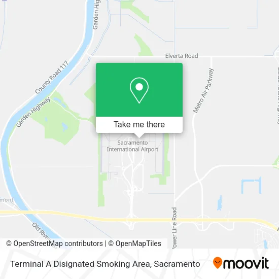 Mapa de Terminal A Disignated Smoking Area