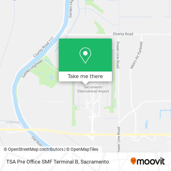 Mapa de TSA Pre Office SMF Terminal B