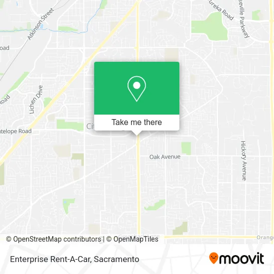 Mapa de Enterprise Rent-A-Car