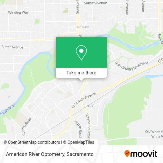 American River Optometry map