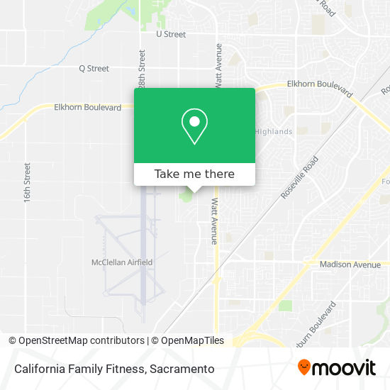 California Family Fitness map