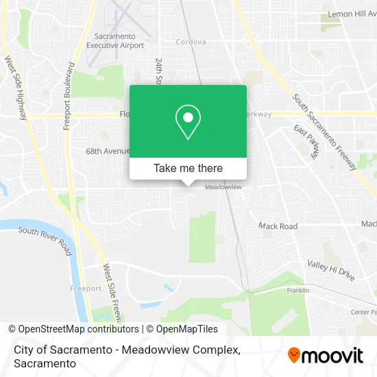 City of Sacramento - Meadowview Complex map