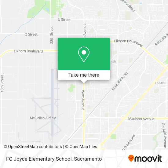 Mapa de FC Joyce Elementary School