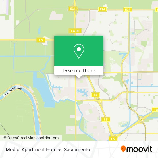 Medici Apartment Homes map