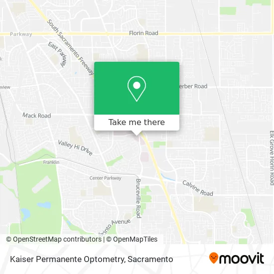 Kaiser Permanente Optometry map