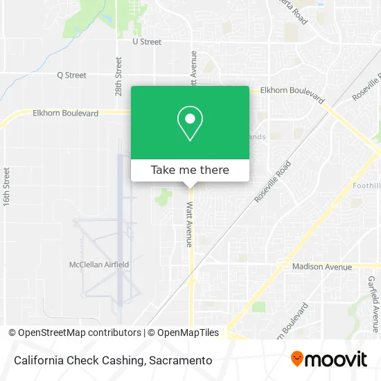 California Check Cashing map