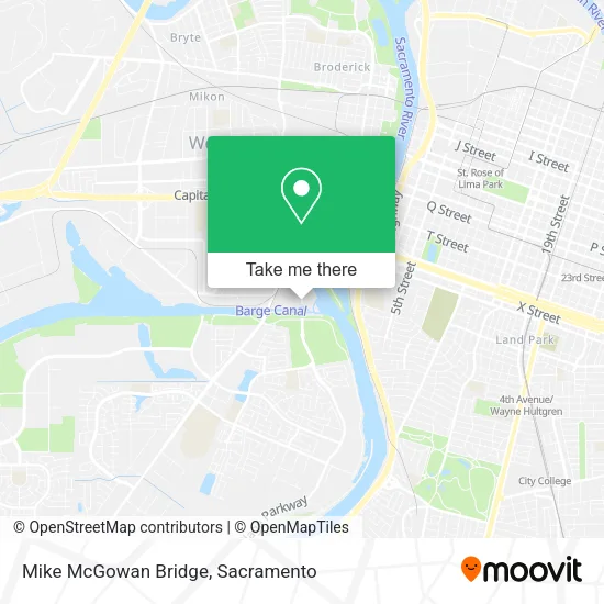 Mapa de Mike McGowan Bridge