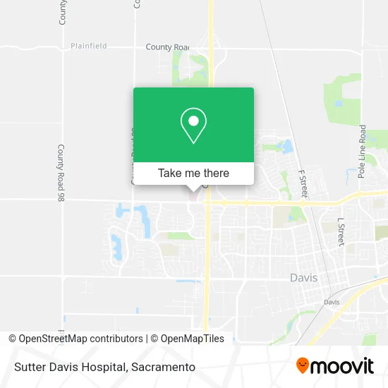 Mapa de Sutter Davis Hospital