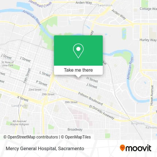Mercy General Hospital map