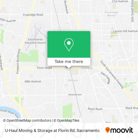 U-Haul Moving & Storage at Florin Rd map