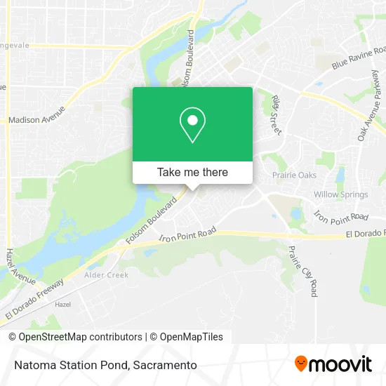 Natoma Station Pond map