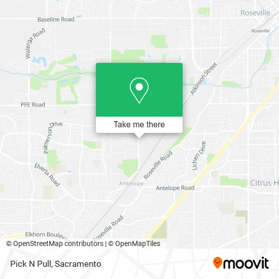 Mapa de Pick N Pull